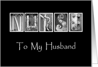 Husband - Nurses Day - Alphabet Art card