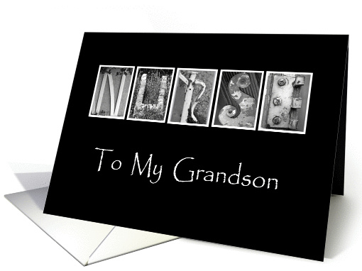 Grandson - Nurses Day - Alphabet Art card (917757)