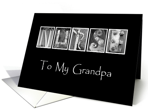 Grandpa - Nurses Day - Alphabet Art card (917762)