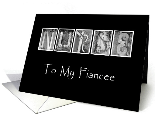 Fiancee - Nurses Day - Alphabet Art card (919900)