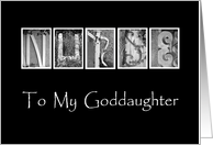 Goddaughter - Nurses Day - Alphabet Art card