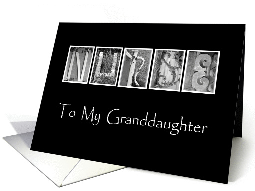 Granddaughter - Nurses Day - Alphabet Art card (919903)