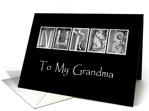 Grandma - Nurses Day - Alphabet Art card (919904)