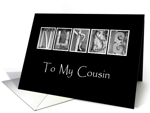 Cousin - Nurses Day - Alphabet Art card (919916)