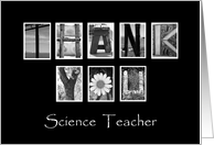 Science Teacher - Teacher Appreciation Day - Alphabet Art card