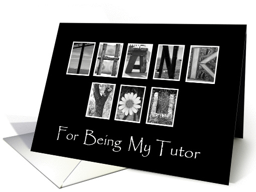 Tutor - Thank You - Alphabet Art card (922655)