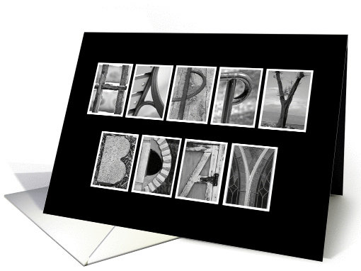 Happy Birthday - Alphabet Art card (946547)