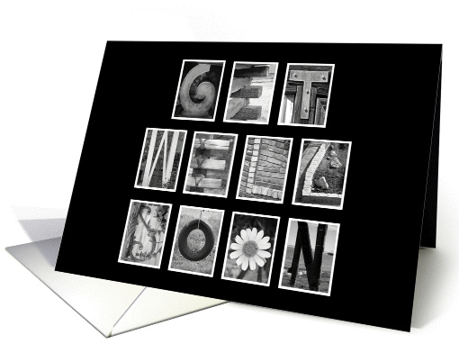 Get Well Soon from All of Us - Alphabet Art card (946598)