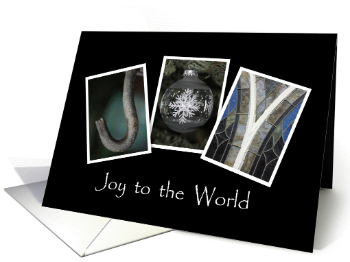 Joy to the world - Christmas - Alphabet Art card (974573)