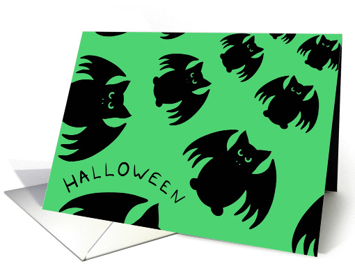 Halloween swarmy bats card (859504)