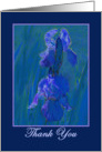 Iris Thank You blank card