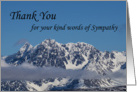 Snowy Mountains Thank you for your Sympathy card