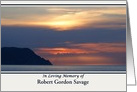 Sunset Custom-Thank You for your Sympathy card