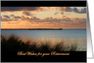 Pier at Sunset Best Wishes for your Retirement card