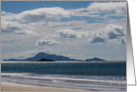 Clouds & Island off the Coast-Blank card