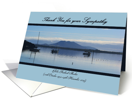 Thank you for your Sympathy-Bay at evening card (1163942)