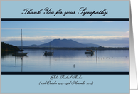 Thank you for your Sympathy-Bay at evening card