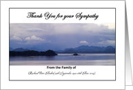 Inside Passage-Thank you for your Sympathy Custom Card