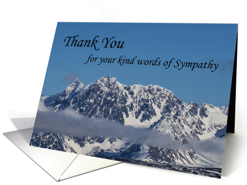 Snowy Mountains Thank you for your Sympathy card (1389172)