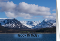 Norway’s Fjords-Happy Birthday card