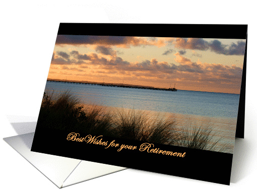 Pier at Sunset Best Wishes for your Retirement card (1424388)