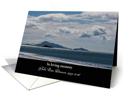 Clouds & Island Customize.Thank you for your Sympathy card (1448958)
