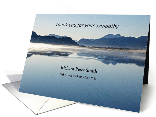 Misty Mountains Thank You for your Sympathy card (1621060)