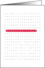 Merry Christmas Wordsearch Card