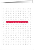 Merry Christmas Wordsearch Card