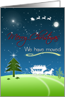 Merry Christmas - we have moved card