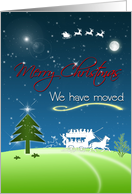Merry Christmas - we have moved card