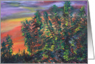 Calgary Sunset in the Summer card