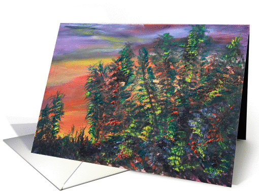 Calgary Sunset in the Summer card (863474)