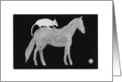 Fine Art - Piggy Back Horse card