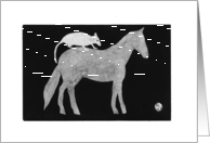 Fine Art - Piggy Back Horse card