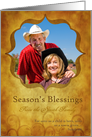 Christian Season’s Blessings Christmas Photo card