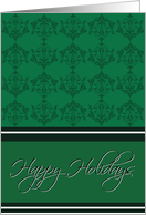 Damask Christmas Card