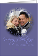 Merry Christmas and a happy new year photo card