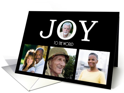 Joy to the world Christmas Photo card (877180)
