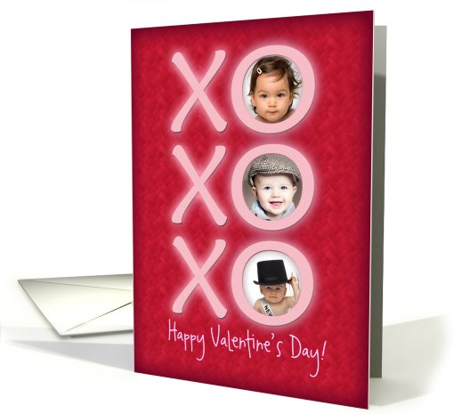 XO XO XO Valentine's Day Photo card (897137)