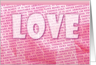Valentine’s Day Pink Love is Patient Photo Card