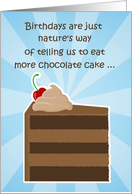 Eat More Cake Birthday Card