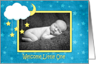 Cloud Mobile Welcome Baby Announcement Photo Card