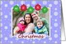 Snowflake Christmas Photo Card