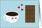 Coffee & Chocolate Love - Made for Each Other card