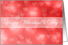 Red Heart Bokeh Valentine’s Day Card