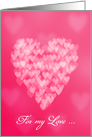 Bokeh Heart Valentine’s Day Card