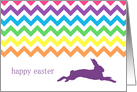 Rainbow Chevron Easter Greeting card