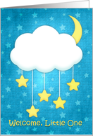 Cloud Mobile Welcome Baby card