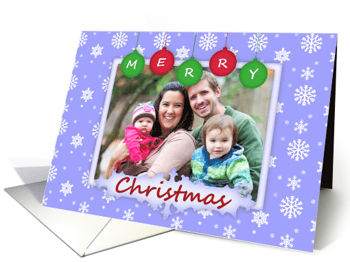 Snowflake Christmas Photo card (873332)